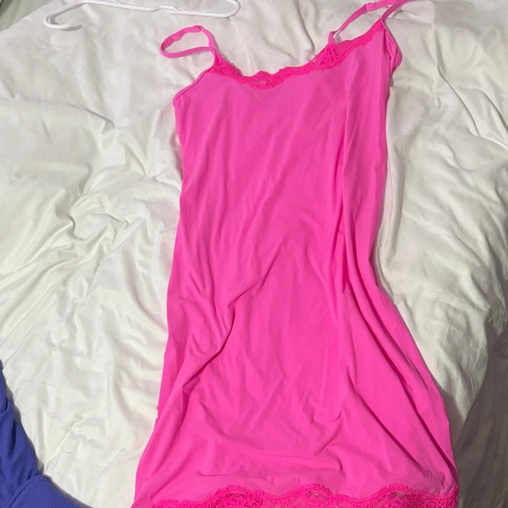 SKIMS Pink Mini Dress